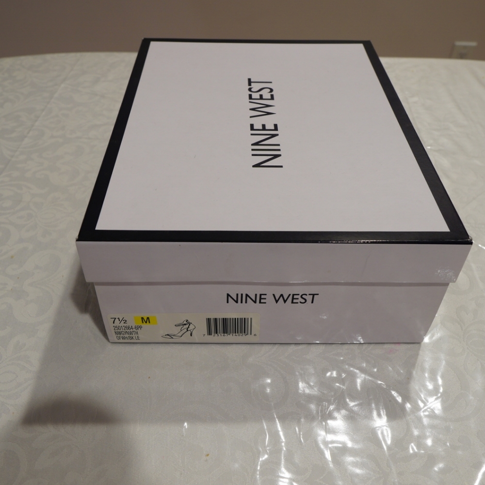 Nine West Leather Open Toe Heels - Picture 7 of 7
